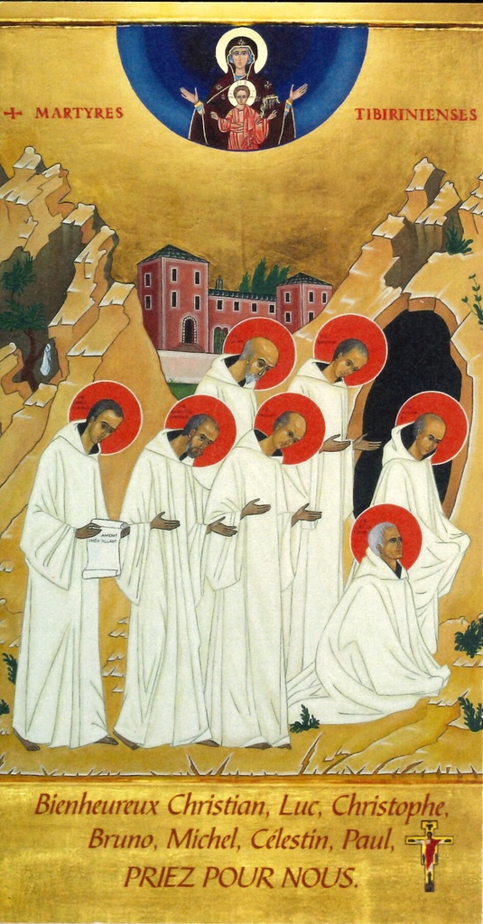 Gebedskaart 'Les sept Moines Trappistes' (80x150mm)