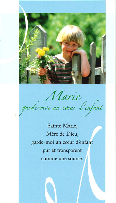 Gebedskaart Marie, garde-moi - SP034