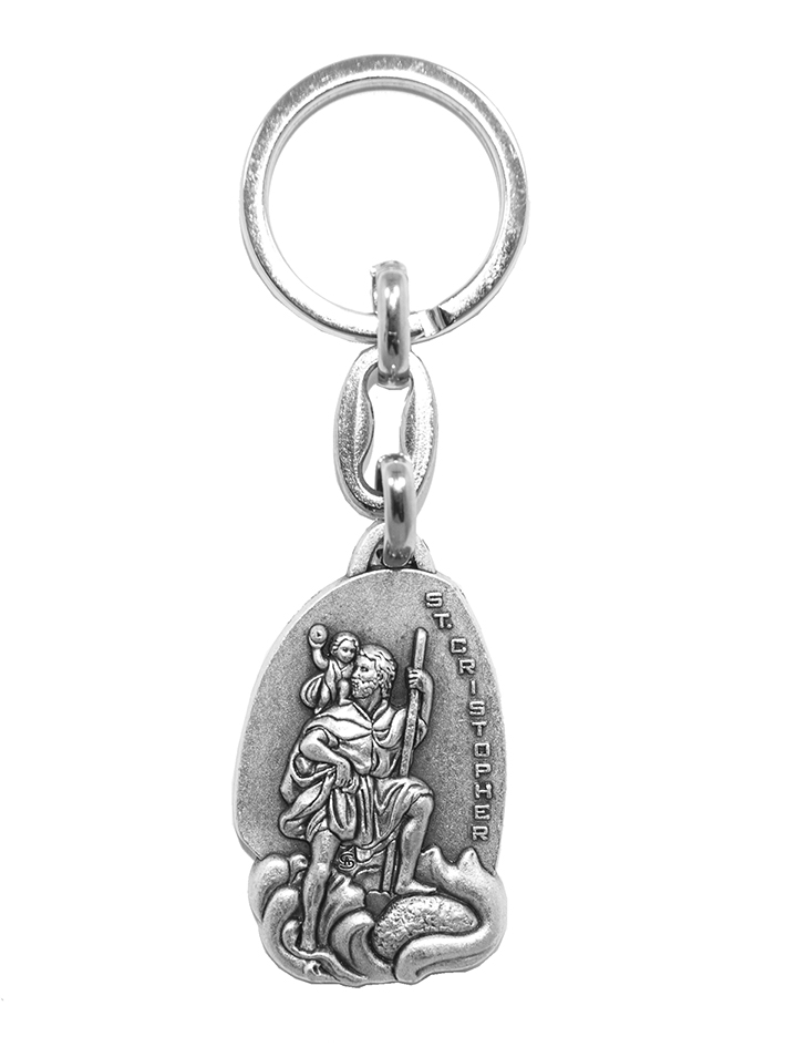 Porte-clés St Christophe - métal