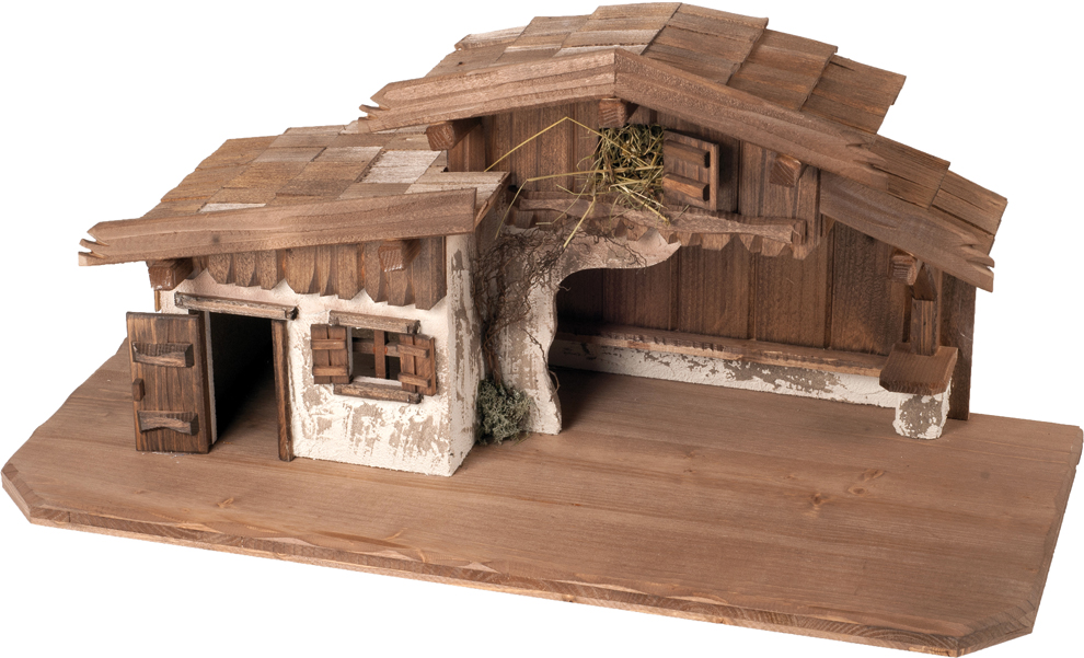 Stall Absam, gebeizt - 70x29x31cm