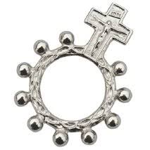 Bague dizainier - nicklé (45x33mm)