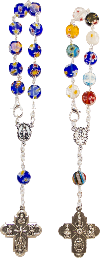 Dizainier - perles verre murrano - assorti (8x3mm)
