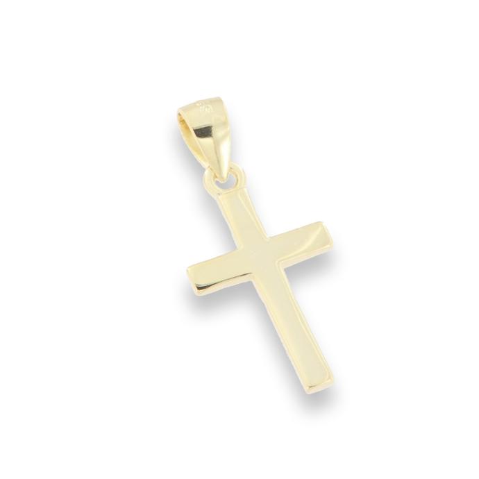 Anhänger Vergoldet 3µm - 10 x 20 mm Kreuz