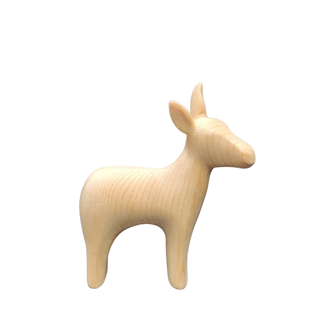 Ezel "Zirbe" Kollektie - 12cm - natuur
