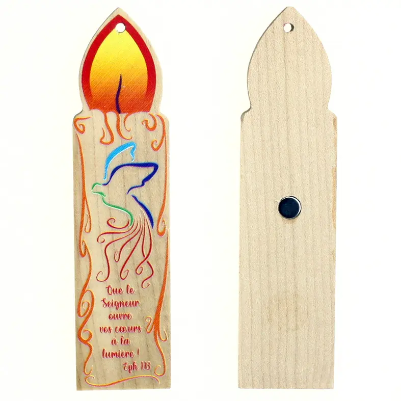 Kaars/magneet - "Que le Seigneur..." (135x35mm)