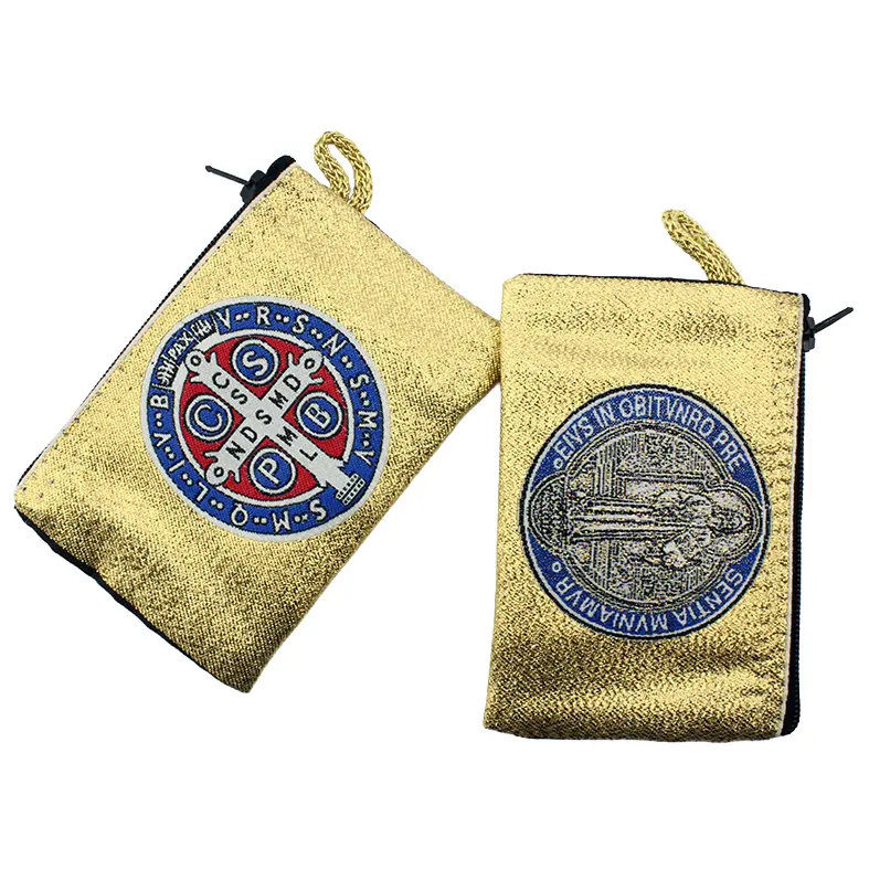 Etui tissu brodé - Bénoit  (110x75mm)