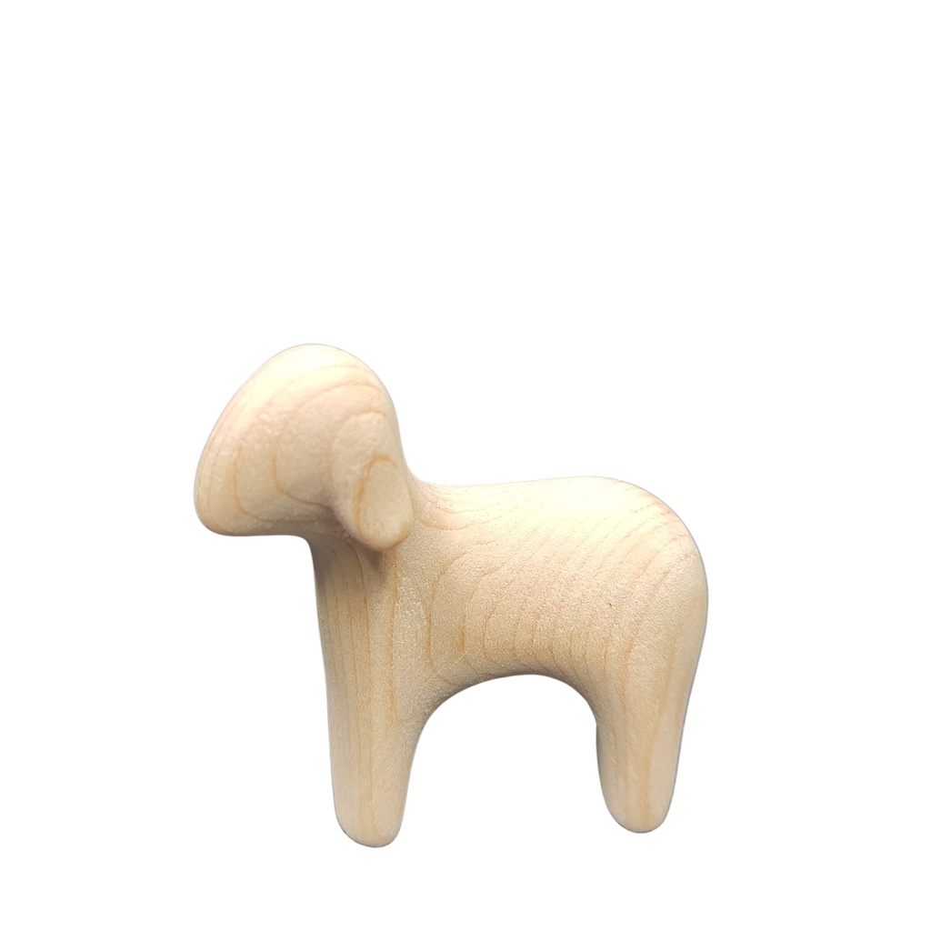 Sheep standing "Zirbe" Collection - 12cm - natural