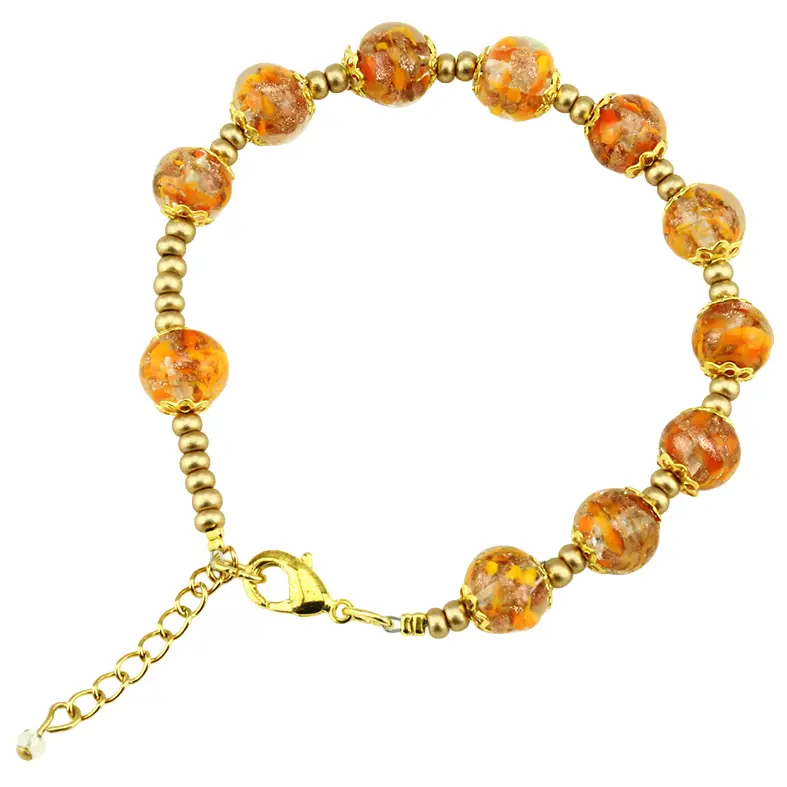 Braclet - Venizian Mosaïc - orange (Ø8mm)