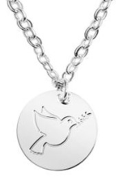 Halskette versilbert - "Bless you- Collection"  - Taube