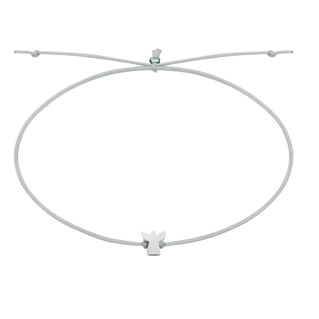 Bracelet/corde - "Good wishes" Collection  - Ange argenté