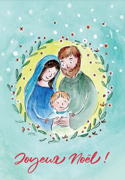 Postcard simpel 10,5x15cm - Joyeux Noël