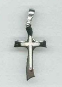 Cross - silver plated 925‰ (20x24mm)