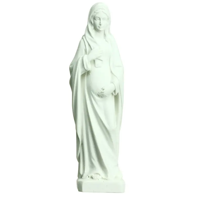Adventsmaria - Poly/weiss - 13cm