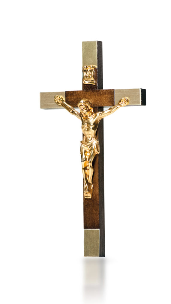 Kruisbeeld - hout/metaal met corpus