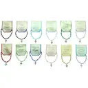 12x12 Bracelets 'Mois' - imitation cristal SANS DISPLAY