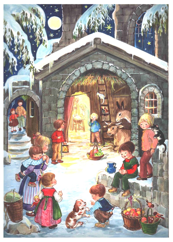 Adventskalender 21x29,7cm in cello/zonder tekst