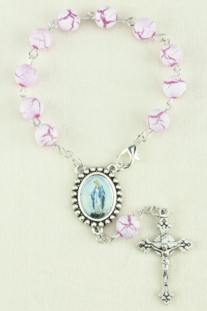 Tientje - plastiek - paars (Ø 8mm)