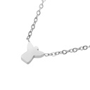 Chaîne argenté - "Love it"- Collection  - Ange (42+5cm)