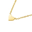 Halskette vergoldet - "Love it- Collection"  - Herz (42+5cm)
