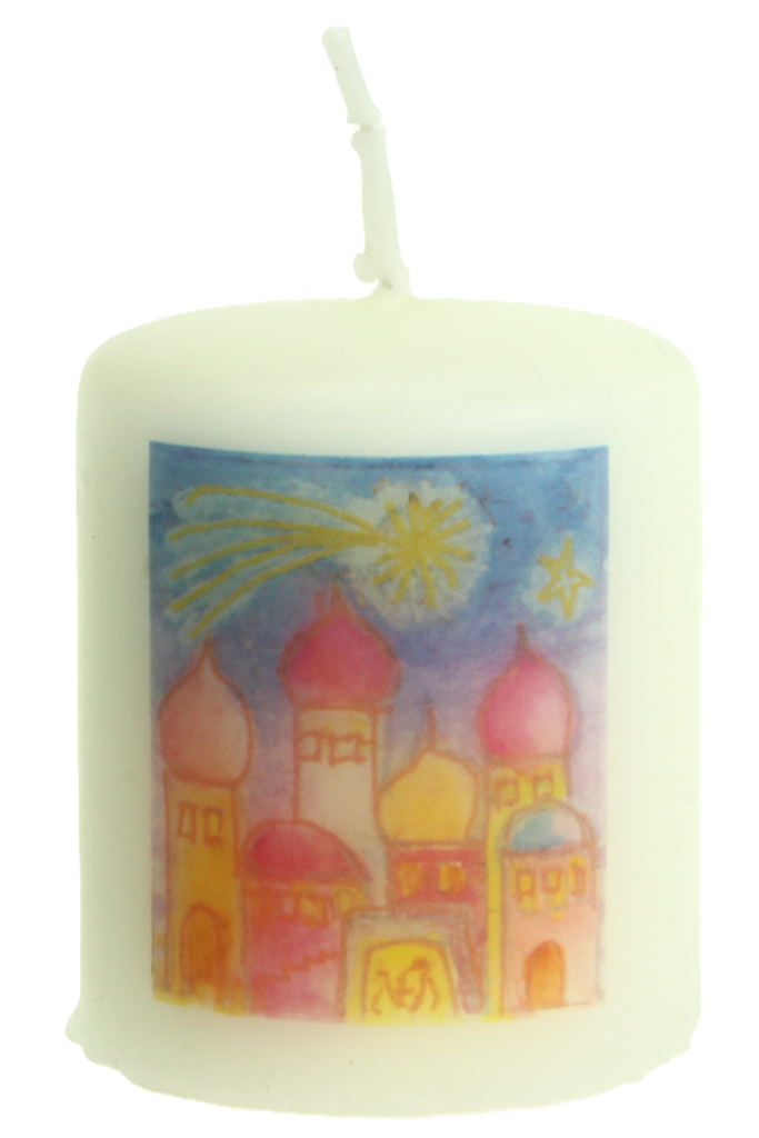 Kaars 'Stern über Betlehem' - Maria-Laach (60/50mm)