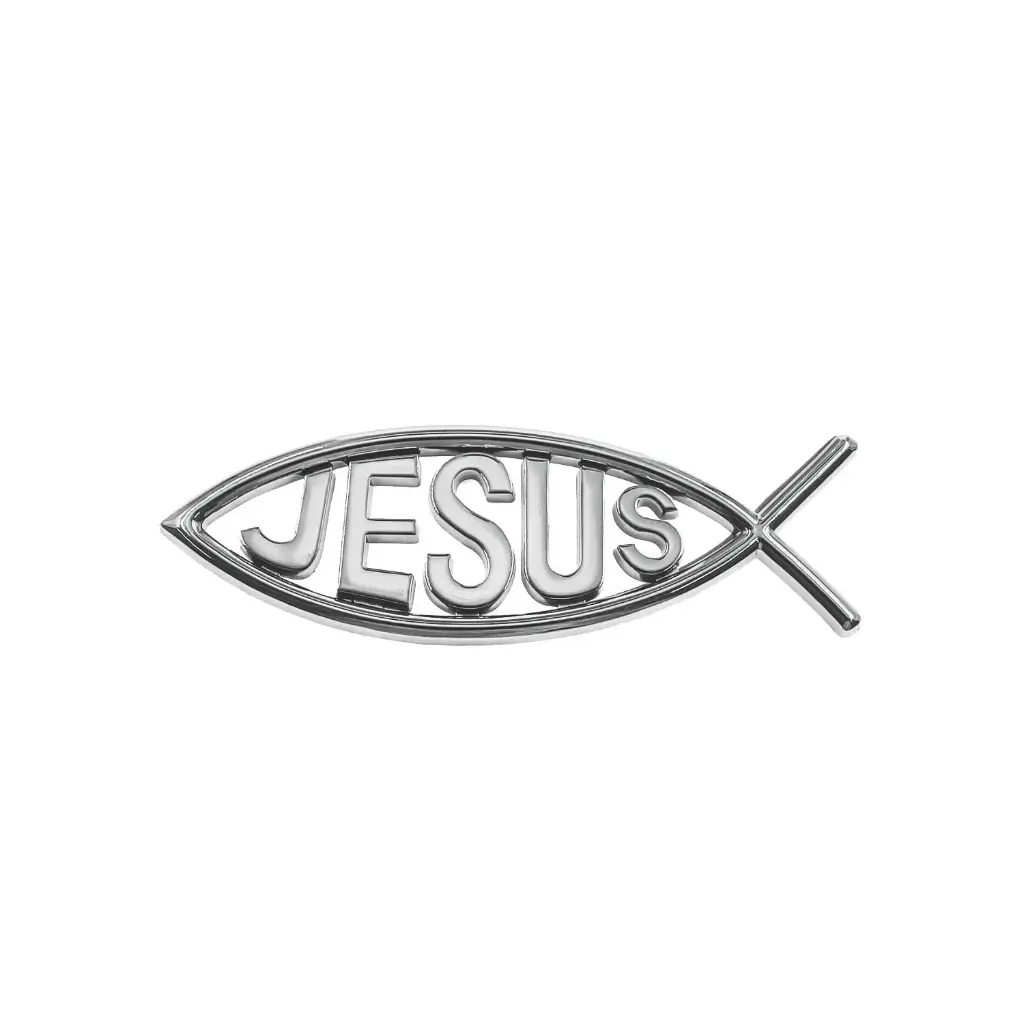 Sticker - Ichtus- métal/argenté