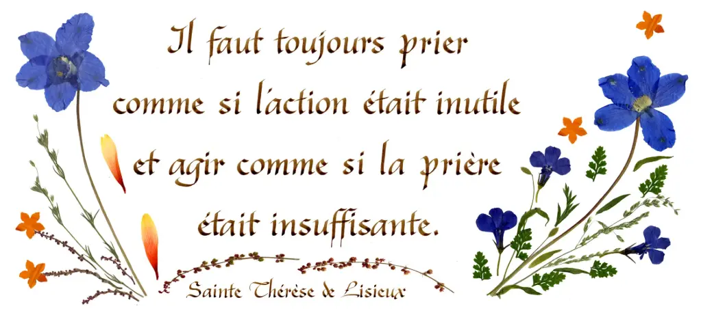 Kaart serie 'Citations - Spiritualité' - 'Il faut toujours prier...' - 10,5x21cm + envel.