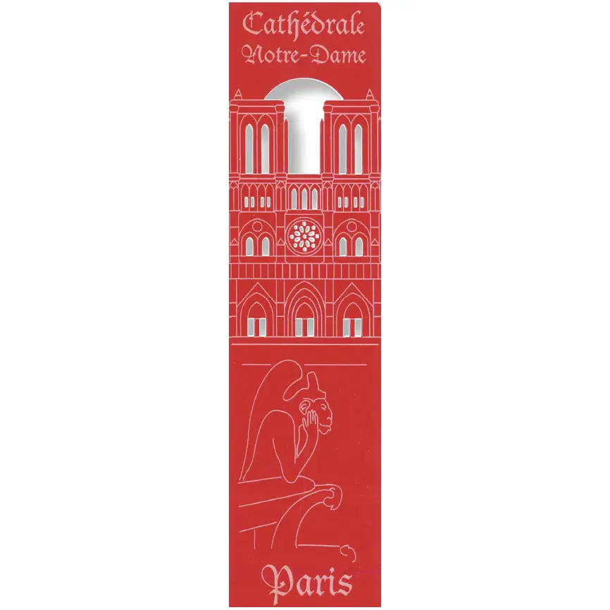 Bladwijzer gelaserd - Kath. Parijs - assorti (52,5x210mm)