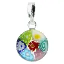Medaille in Murano glas - assorti (Ø10mm)