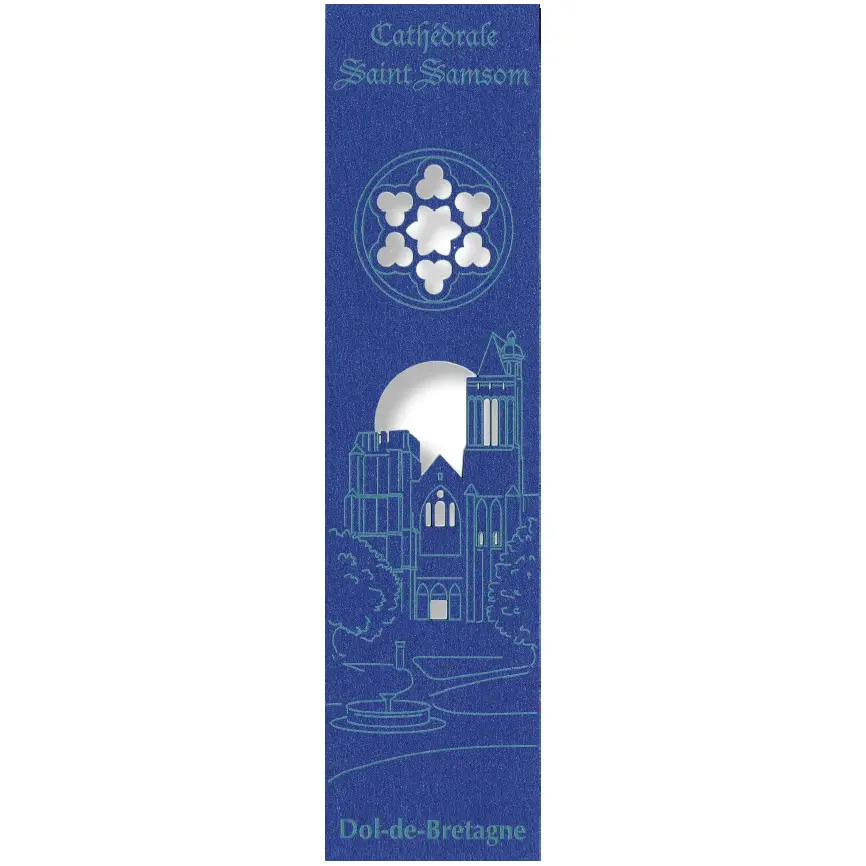 Bladwijzer gelaserd - Cath. St Samson/Dol - assorti (52,5x210mm)