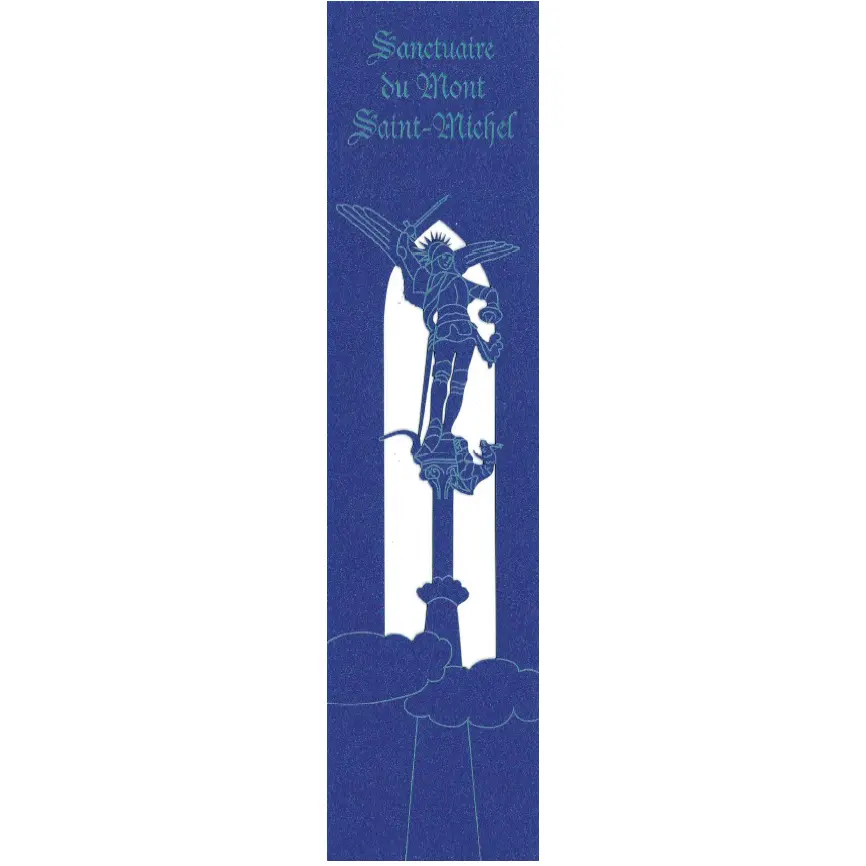 Bladwijzer gelaserd - Mont St Michel- assorti (52,5x210mm)
