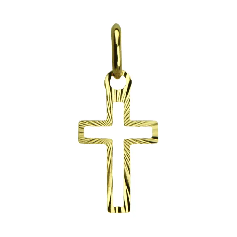 Cross - Silver 925% gold plated (9x15mm)
