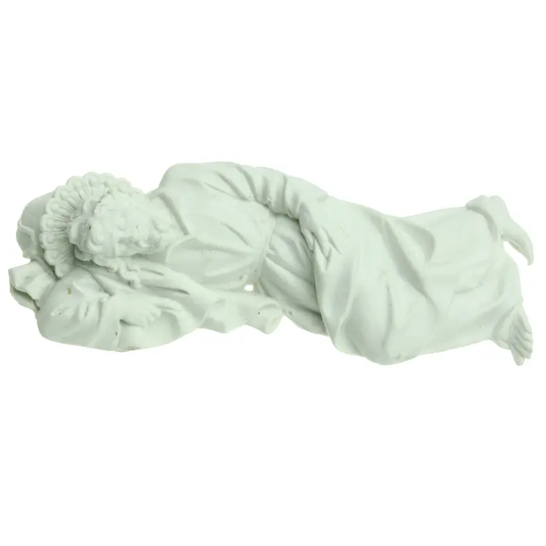 Statue Joseph couché - albâtre/blanche - 12cm