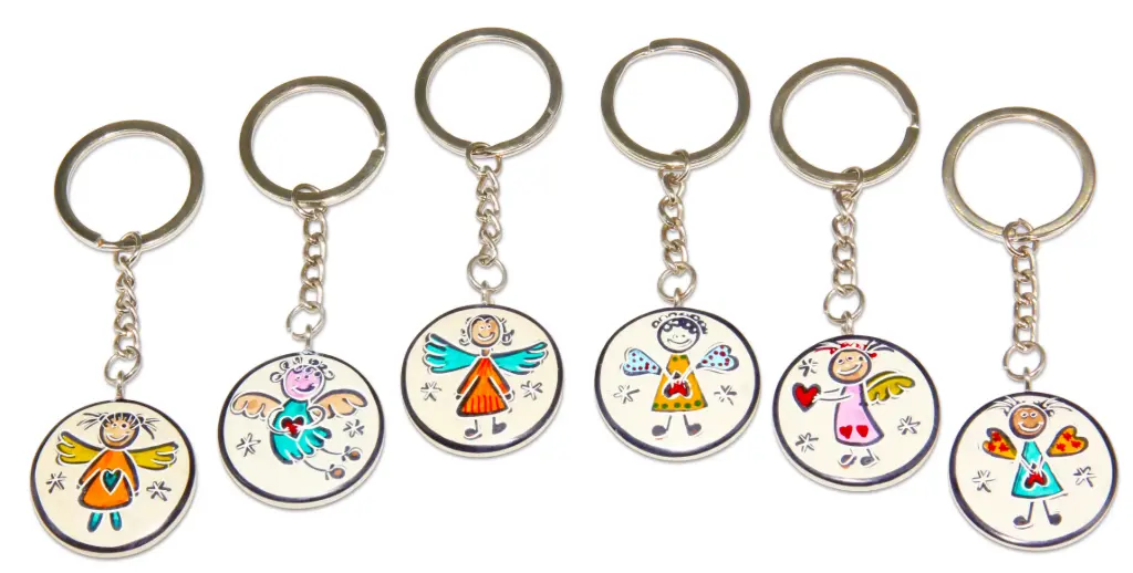Keyholder Angel speckstone - assortiment