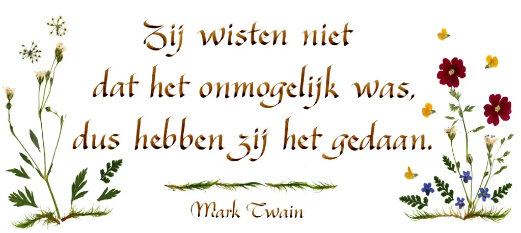Carte série 'Citations - NL - 'Zij wisten niet...' - 10,5x21cm + envel.