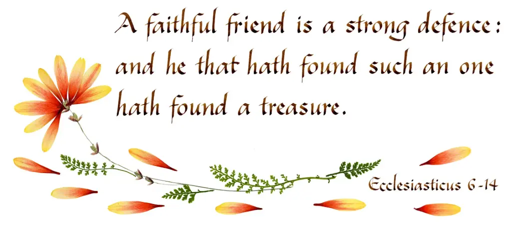 Carte série 'Citations - GB - 'A faithful friend...' - 10,5x21cm + envel.