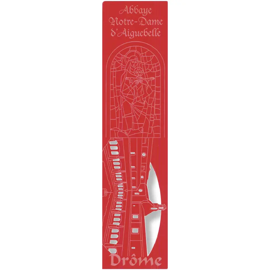Bladwijzer gelaserd - Abbaye Notre Dame/Aiguebelle - assorti (52,5x210mm)