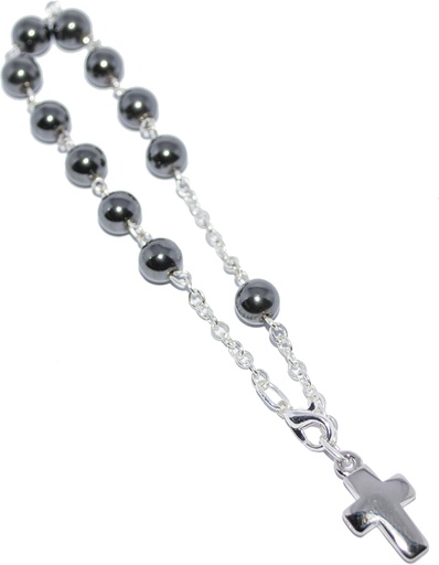 [ARM-35HEM995] Bracelet/chaine - hématite (Ø6mm)