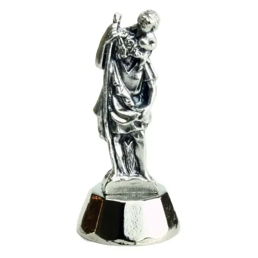 [ATM-11BLDKRI] Magneetbeeldje H Kristoffel - metaal (55x20mm)