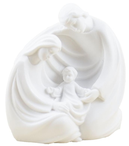 [BLD-93FAM36WT] Sainte Famille  - résine/blanche - 9 cm