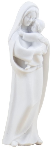 [BLD-93OLK21WT] Marie en kind  - kunsthars/wit - 10 cm