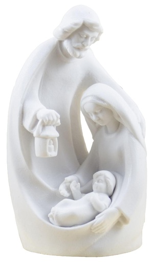 [BLD-93RBA47] Bloc nativite  - résine/blanche - 11*6cm