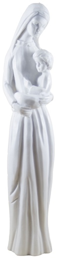 [BLD-93RBA6] Moderne madonna kind - kunsthars/wit - 26*6cm