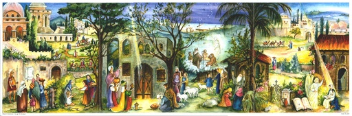 [CAL-32G3D260] Adventskalender 3D 26,5x35cm in cello/zonder tekst
