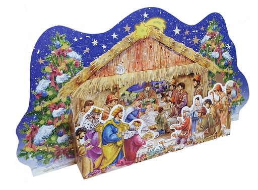 [CAL-32G3D935] Calendrier avent 3D - 26,5x35cm - sans text