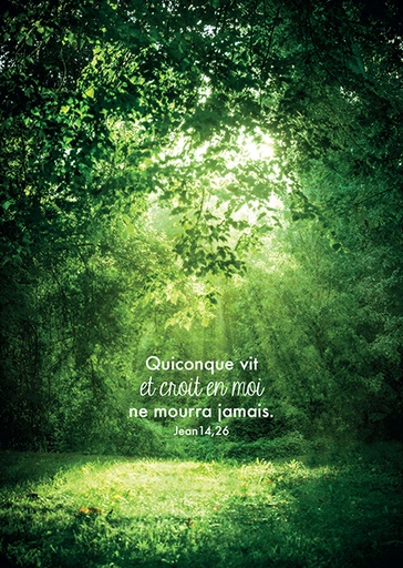 [CRT-31CS033] Kaart 10,5x15cm - Quiconque vit et croit