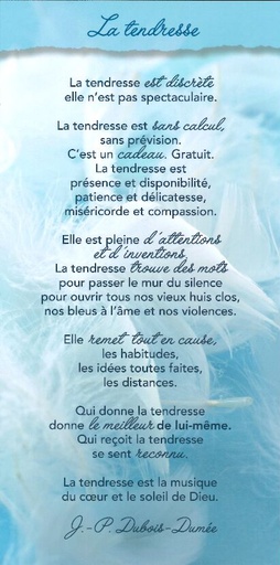 [CRT-31CT025] Carte texte 10.5x21cm + enveloppe - La tendresse