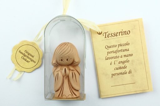 [ENG-018990IT] Ange Gardien - terre cuite/Italien