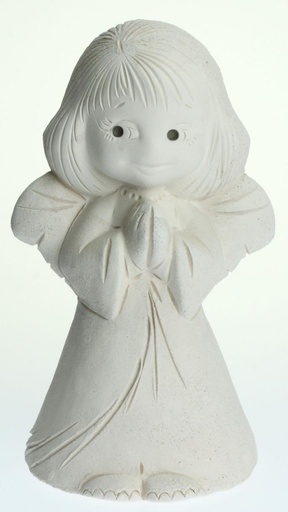 [ENG-01WT105] Schutzengel stehend TC weiss - H=15cm  