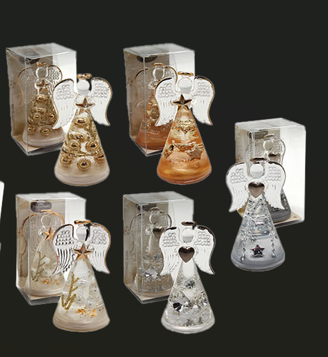 [ENG-30GL581] Engel 'Dreamlight' Mini Elegance - glas assorti/10cm