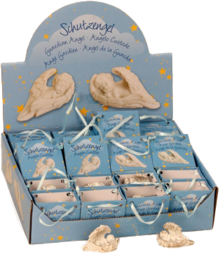 [ENG-79AIL88] Ange dans ail/sachet - blanc H 5cm - assortiment
